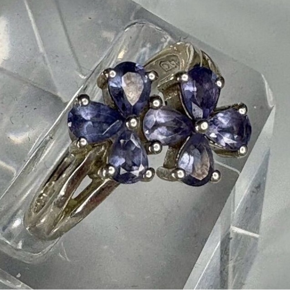 The Bisanar Co | Tanzanite Floral Ring | Size 7 | Limited Edition - Picture 3 of 13